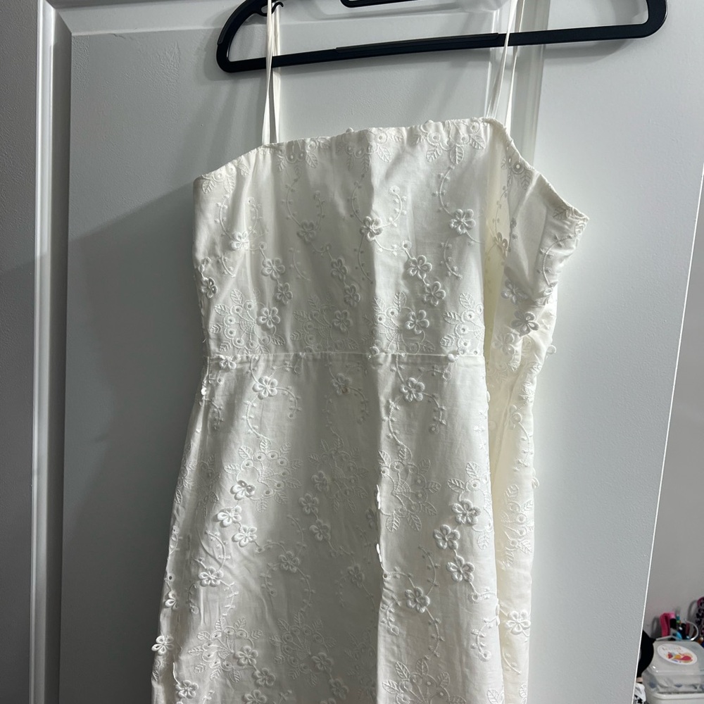 Altar'd State Ivory Embroidered Dress